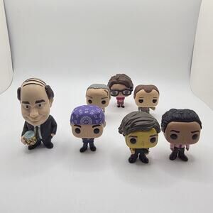 Mixed Lot Mini Funko Pop The Office Figures PhatMojo Vinyl TV Character Toys 7pc